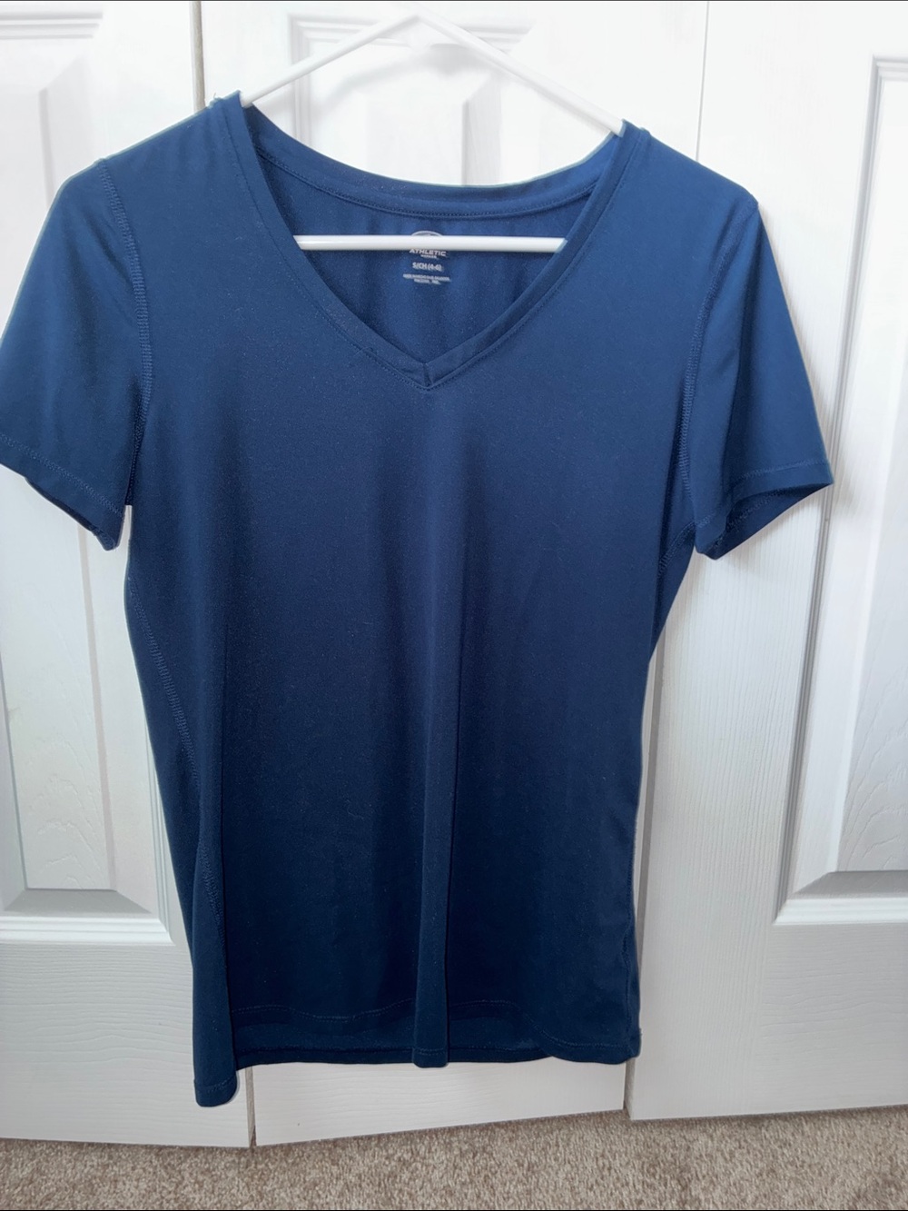 Athletic Works Navy V-Neck Short Sleeve Tee